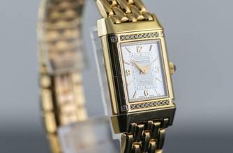 Thumbnail von Jaeger-LeCoultre Reverso Lady Joaillerie Diamond | 267.1.86 | Full Set 2001 | Yellowgold