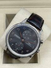 Thumbnail von IWC Portugieser Chronograph 18Kt Whitegold Rhodium Dial Factory Diamonds Setting NICE Condition
