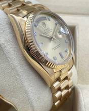 Thumbnail von Rolex Day-Date 36 Gold 18Kt. President perfect condition-NO STRETCH Champagne Diam. Dial </h1>