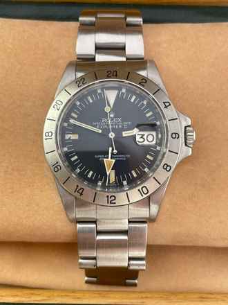  Rolex Explorer II Steve McQueen Freccione Orange Mark II good Condition Box+Rolex Service Card 