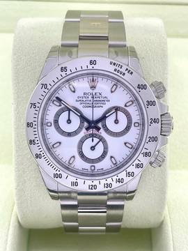  Rolex Daytona White APH Dial NEW,UNWORN FULLY STICKERS+QR Code Full Set box+papers - long clasp 