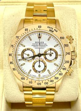  Rolex Daytona Yellowgold 18Kt. ZENITH Top Condition with Orig. Box & Papers 1996year 