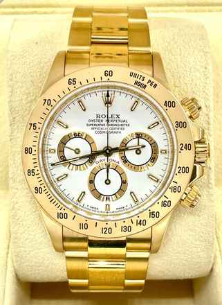  Rolex Daytona Yellowgold 18Kt. ZENITH Top Condition with Orig. Box & Papers 1996year 