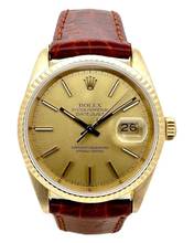 Thumbnail von Rolex Datejust 36 mm 18k Gold Referenz 16018 </h1>