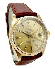 Thumbnail von Rolex Datejust 36 mm 18k Gold Referenz 16018 </h1>