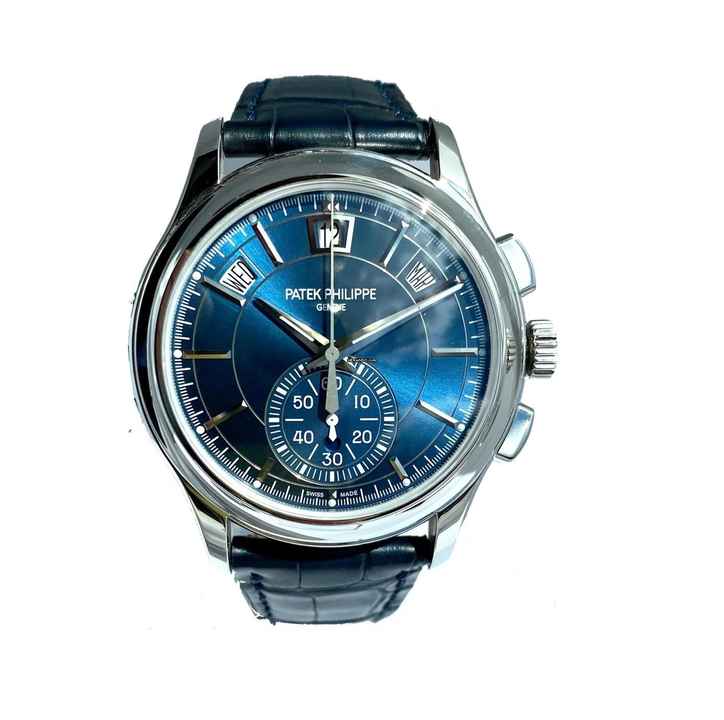  Patek Philippe Annual Calendar Chronograph blue Dial 
