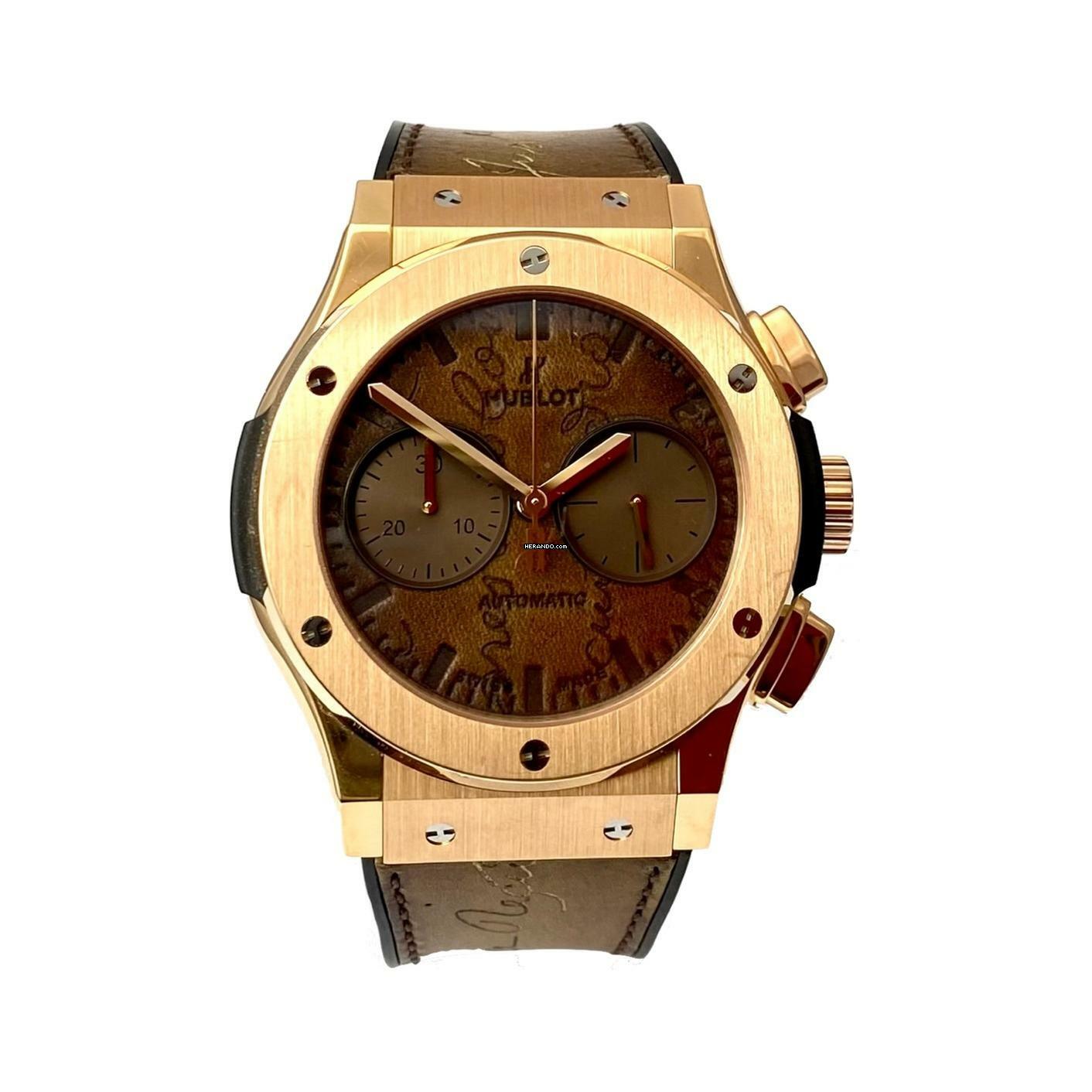  Hublot Classic Fusion Chronograph Berluti Scritto King Gold Classic </h1> 