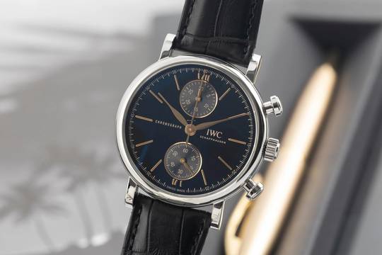  IWC Portofino Chronograph Edelstahl Automatik Herrenuhr Ref. IW391404 