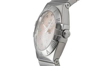 Thumbnail von Omega Constellation Quartz Edelstahl MOP Diamant Quarz Damen Ref. 123.10.27.60.57.002