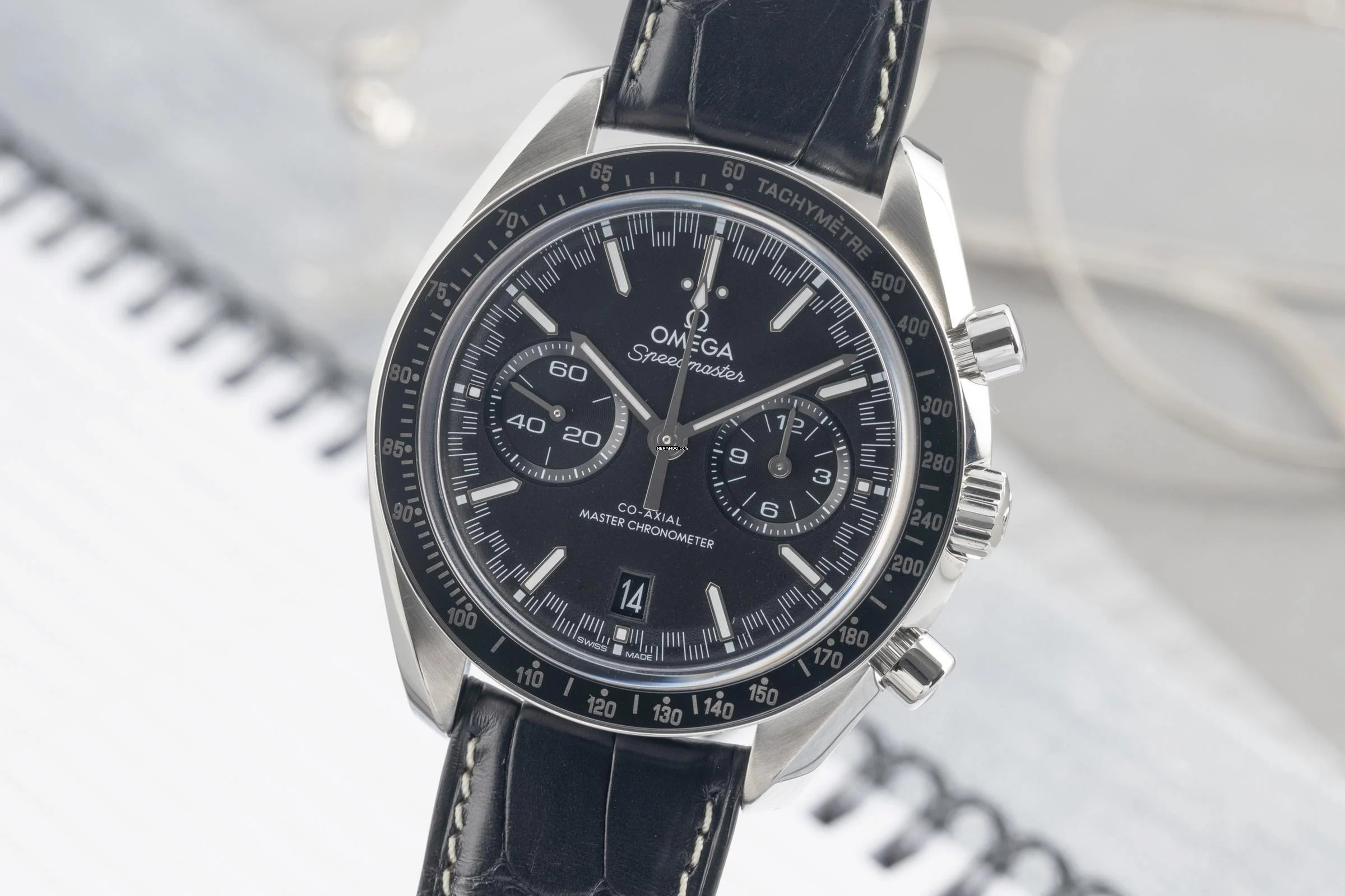  Omega Speedmaster Racing Chronograph Automatik Ref. 329.33.44.51.01.001 B&P 