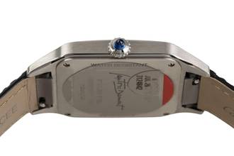 Thumbnail von Cartier Santos Dumont Black Lacquer Handaufzug Herrenuhr Ref. WSSA0046 B&P 2024