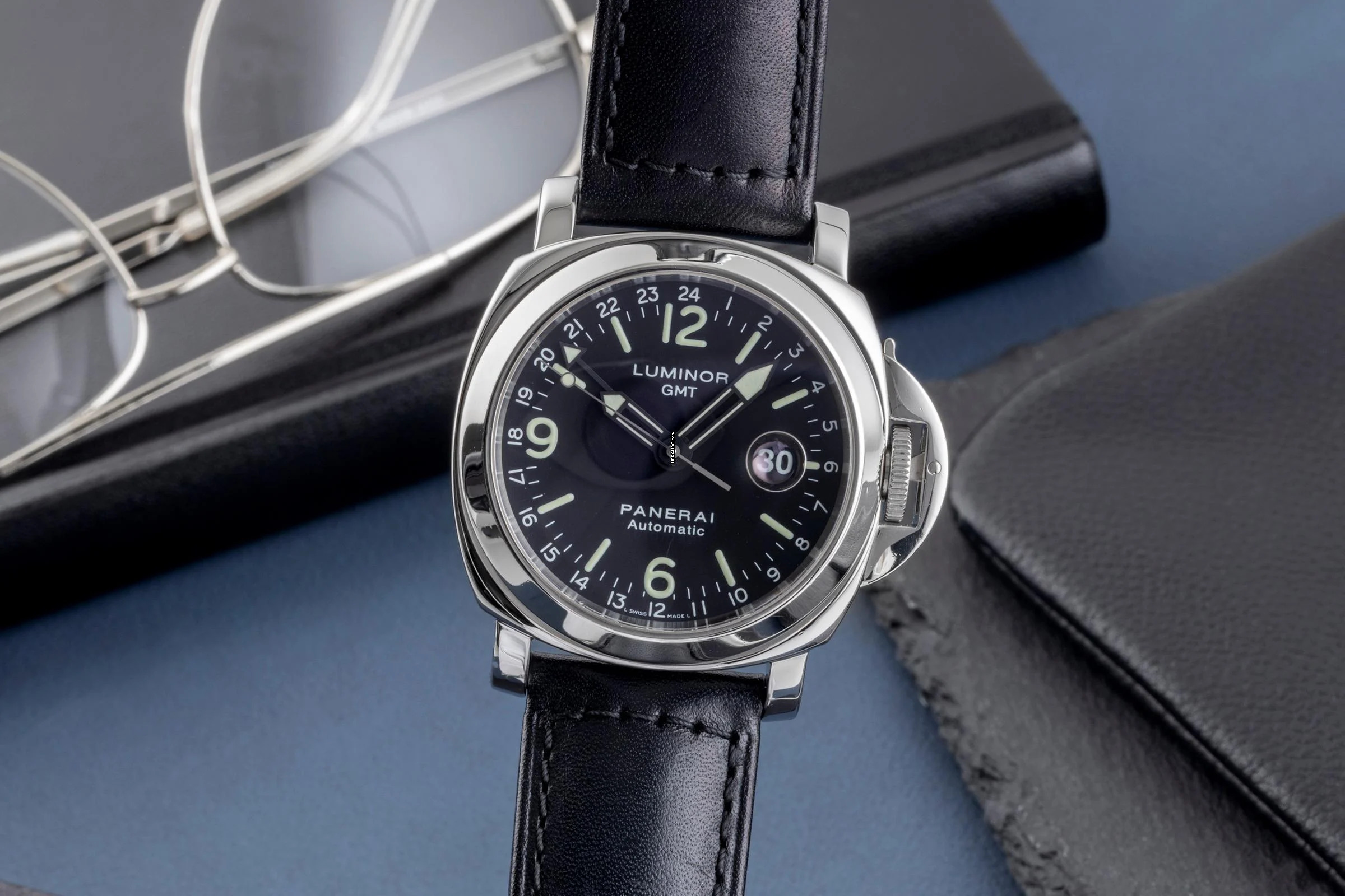 Panerai Luminor GMT Automatic Edelstahl Herrenuhr Ref. PAM00063