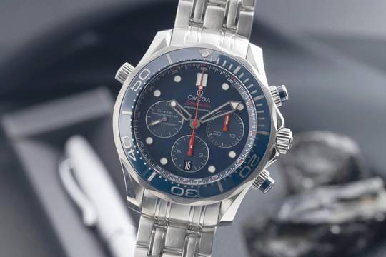  Omega Seamaster Diver 300 M Chronograph 44MM Ref. 212.30.44.50.03.001 B&P  
