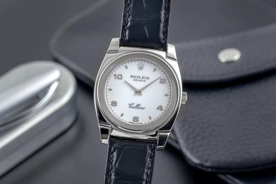 Rolex Cellini 18K (0,750) Weissgold Handaufzug Herrenuhr Ref. 5320 Klassiker  