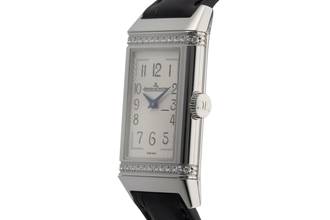 Thumbnail von Jaeger-LeCoultre Reverso Lady Stahl Quarz Diamonds Damenuhr Ref. Q3288420 201.8.47