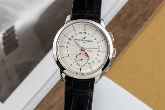  Girard Perregaux 1966 Dual Time Automatik Stahl Ref. 49544-11-132-BB60  