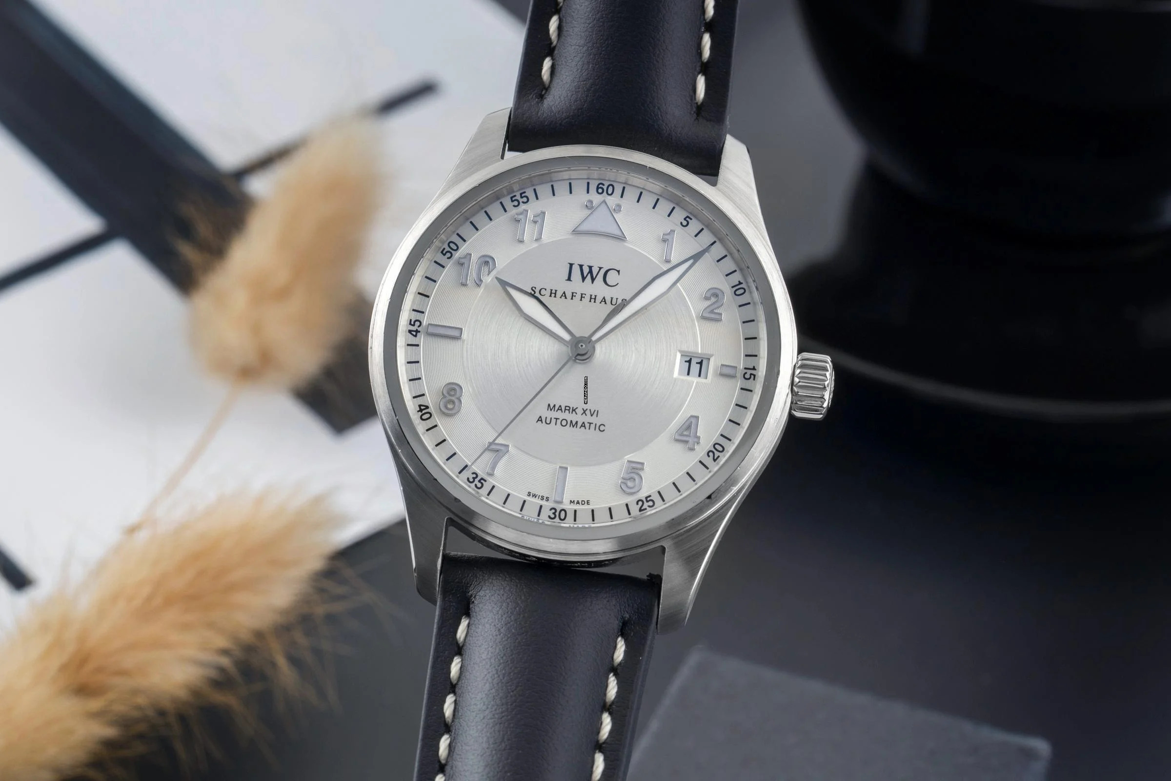  IWC Fliegeruhr Mark Pilot´s Watch Mark XVI Stahl Automatik Herrenuhr Ref IW325505 