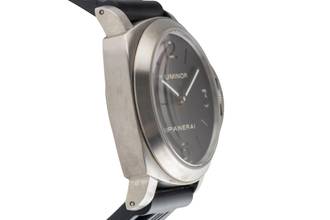 Thumbnail von Panerai Luminor Base Titan Handaufzug Herrenuhr PAM00176 Papiere 2010