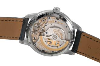 Thumbnail von Glashütte Original PanoMaticDate Stahl Automatik Herrenuhr Ref. 90-01-02-02-04