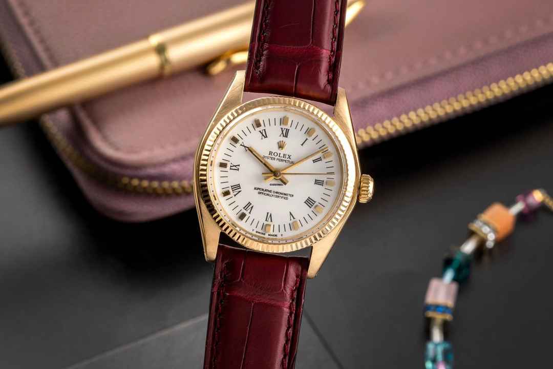  Rolex Oyster Perpetual 31 18k (0,750) Gold Automatik Damenuhr Ref. 6751 