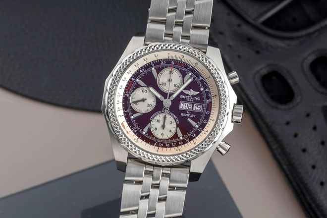  Breitling Bentley GT Chronograph Automatik Edelstahl Herrenuhr Ref. A13363  