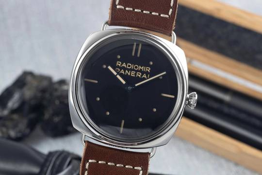  Panerai Radiomir Edelstahl Handaufzug Herrenuhr Ref. PAM00449 Papiere  