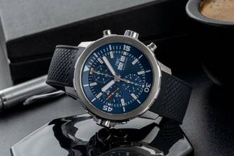 Thumbnail von IWC Aquatimer Chronograph Cousteau Chronograph Stahl Automatik Herrenuhr Ref. IW376805 B&P