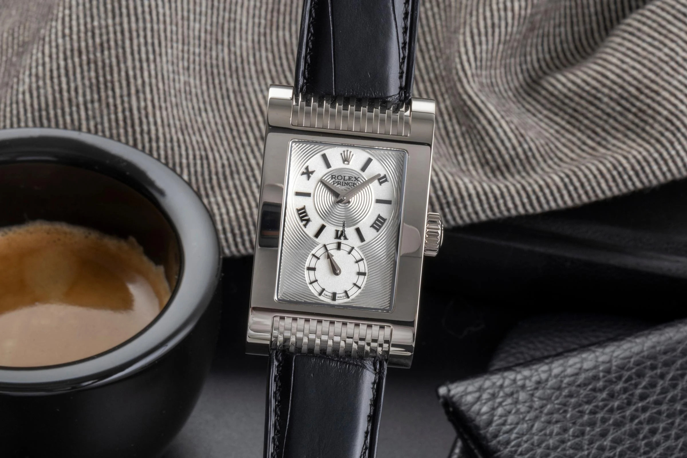 Rolex Cellini Prince 18k Weissgold Handaufzug Herrenuhr Ref. 5441