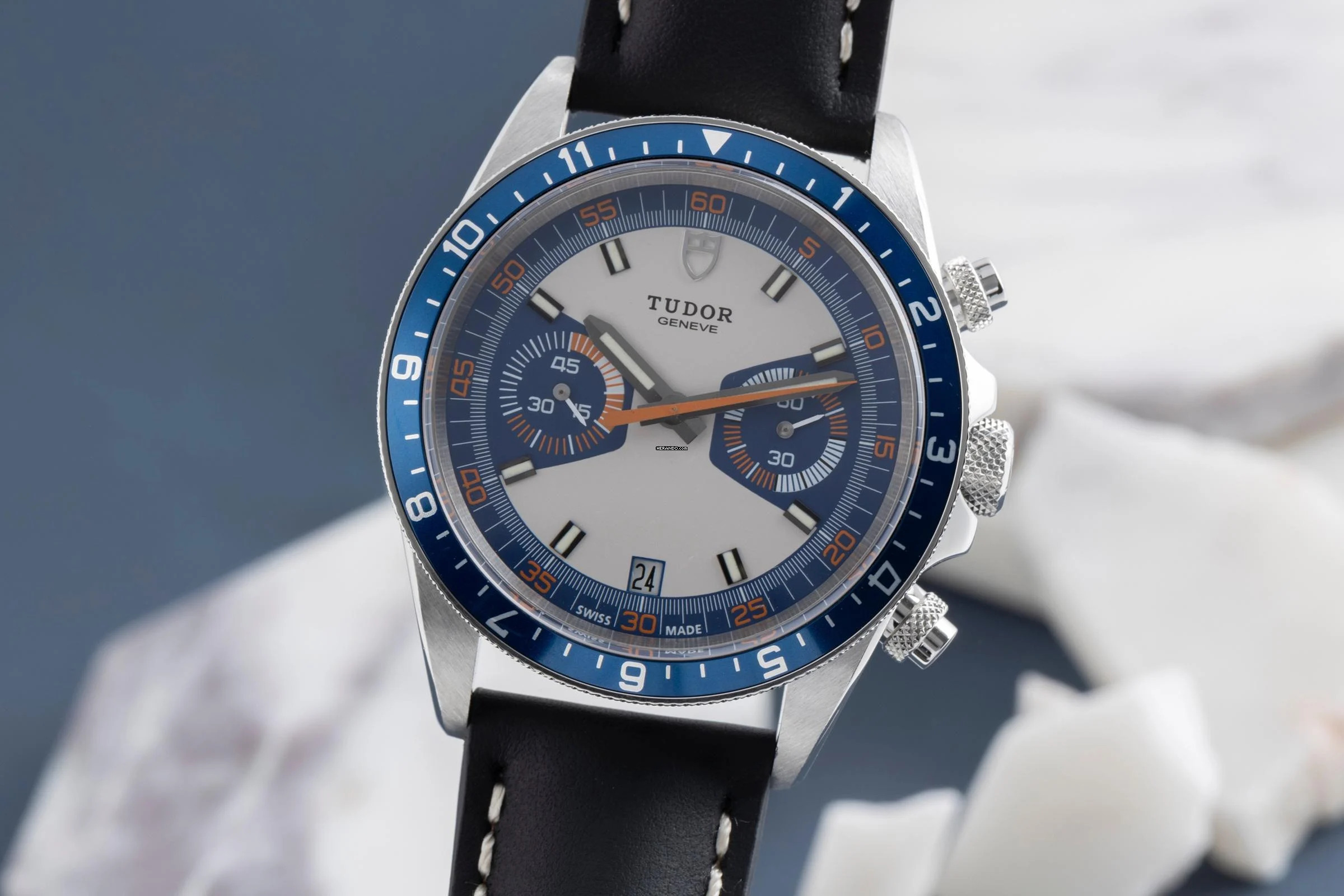 Tudor Heritage Chrono Blue Chronograph Blue Automatik Edelstahl Ref. 70330B