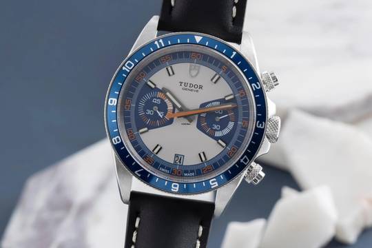  Tudor Heritage Chrono Blue Chronograph Blue Automatik Edelstahl Ref. 70330B  