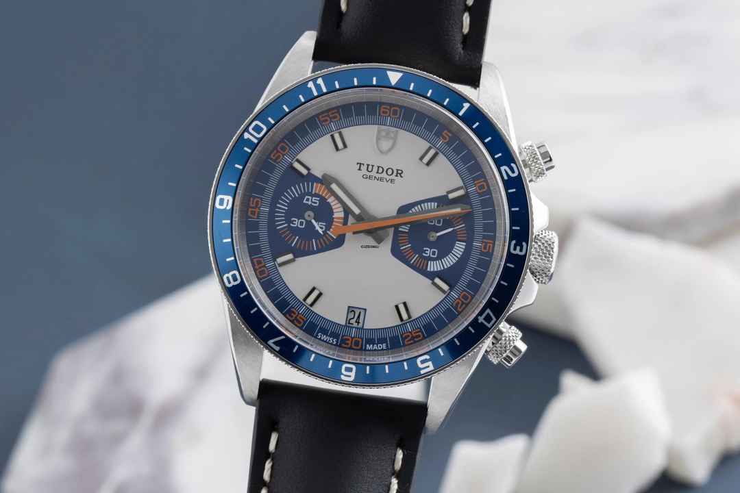  Tudor Heritage Chrono Blue Chronograph Blue Automatik Edelstahl Ref. 70330B  