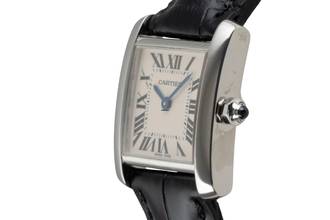 Thumbnail von Cartier Tank Française 18K (0,750) Weissgold Damenuhr Ref. W50012S3 Klassiker