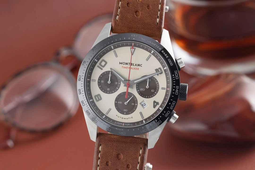  Montblanc Timewalker Cappucino Panda Dial Chronograph Ref. 118491 Limitiert  