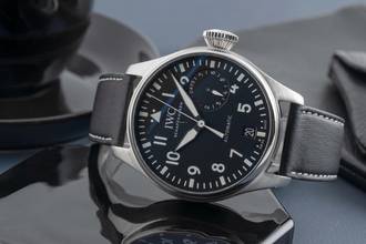 Thumbnail von IWC Große Fliegeruhr Big Pilot Automatik 7 Days Edelstahl Herrenuhr Ref. IW500912 B&P 2017