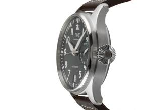 Thumbnail von IWC Große Fliegeruhr Big Pilot Stahl Automatik Green Dial Herrenuhr Ref. IW501015 NP. 13900 
