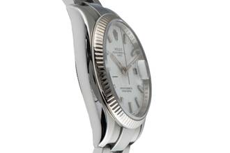 Thumbnail von Rolex Oyster Perpetual Date 34 Silver Dial Stahl Weissgold Automatik Herrenuhr Ref 115234 Z-Serie