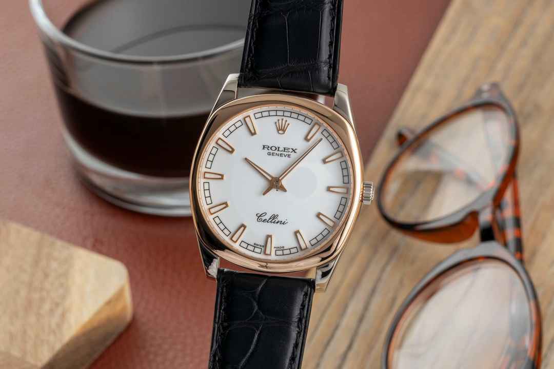  Rolex Cellini Danaos 18k (0,750) Gold Handaufzug Herrenuhr Ref. 4243 