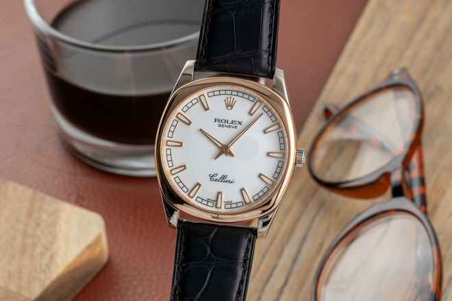  Rolex Cellini Danaos 18k (0,750) Gold Handaufzug Herrenuhr Ref. 4243 