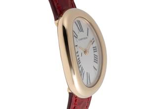 Thumbnail von Cartier Baignoire 18K Gold Diamanten Damenuhr Ref. W1536799