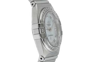 Thumbnail von Omega Constellation Double Eagle MOP Diamanten Stahl Damenuhr Ref. 1589.75.00