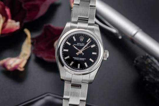  Rolex Oyster Perpetual 26 Lady Automatik Edelstahl Damenuhr Ref. 176200  