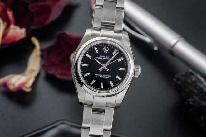  Rolex Oyster Perpetual 26 Lady Automatik Edelstahl Damenuhr Ref. 176200  