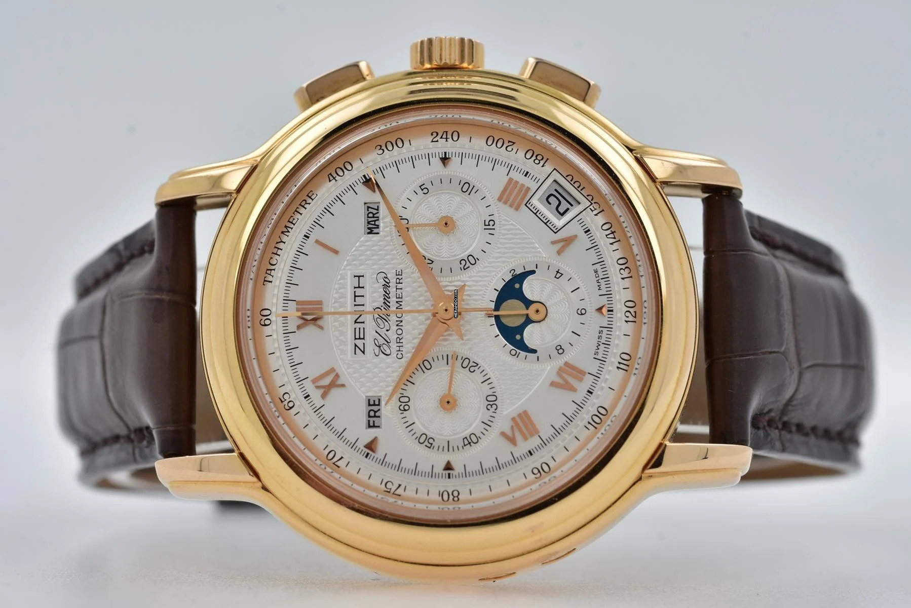  Zenith El Primero Chronograph Chronomaster Kalender 17.0240.410/01 18k Rose Gold  