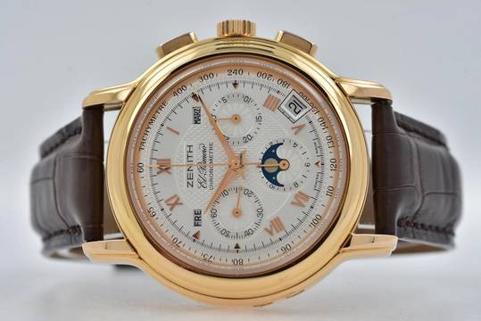  Zenith El Primero Chronograph Chronomaster Kalender 17.0240.410/01 18k Rose Gold  