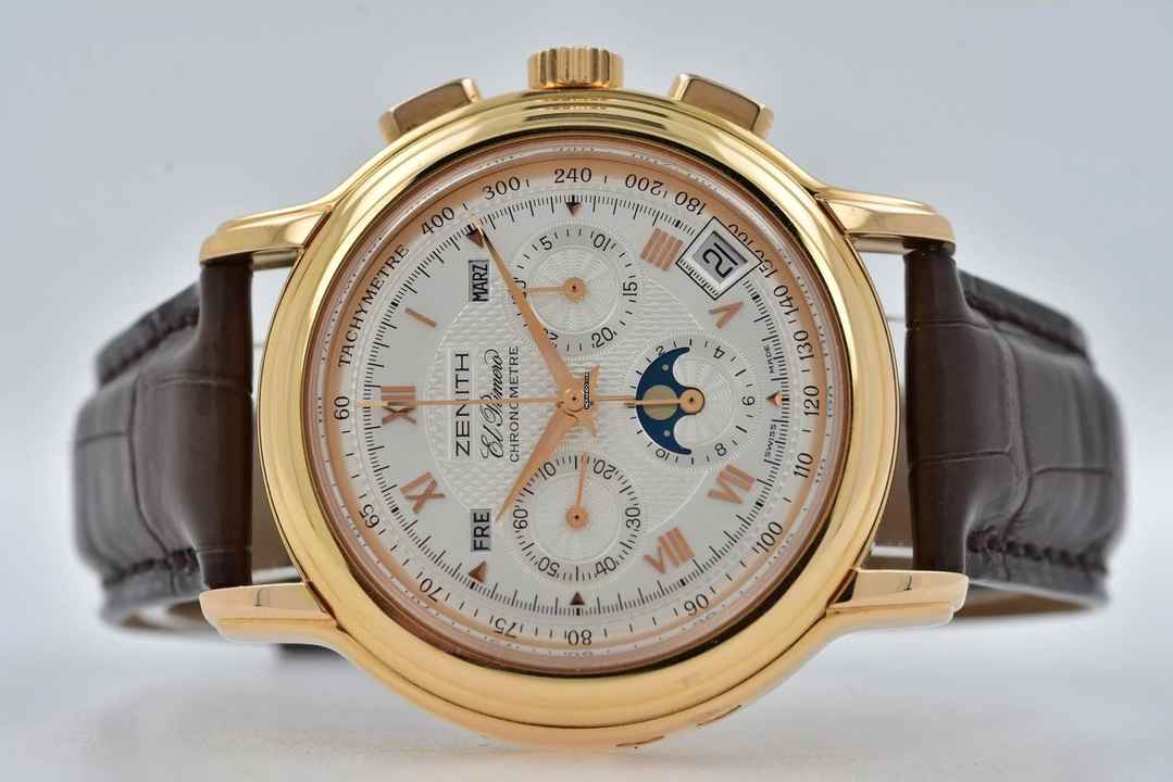  Zenith El Primero Chronograph Chronomaster Kalender 17.0240.410/01 18k Rose Gold  