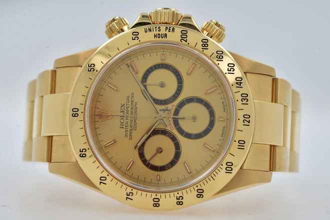  Rolex Daytona Cosmograph 4 Liner Lines Dial 18k Yellow Gold LC100 Full Set 200er bezel </h1> 