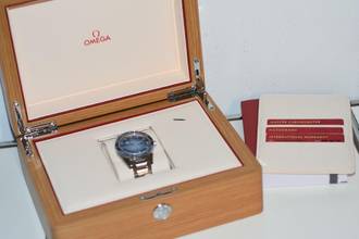 Thumbnail von Omega Seamaster 300 Professional Chronometer 23430412103002 Summer Blue Dial </h1>