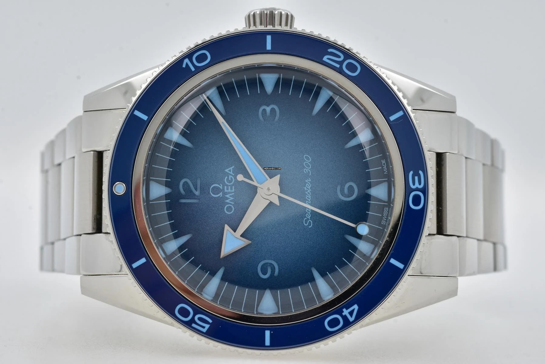 Omega Seamaster 300 Professional Chronometer 23430412103002 Summer Blue Dial </h1>