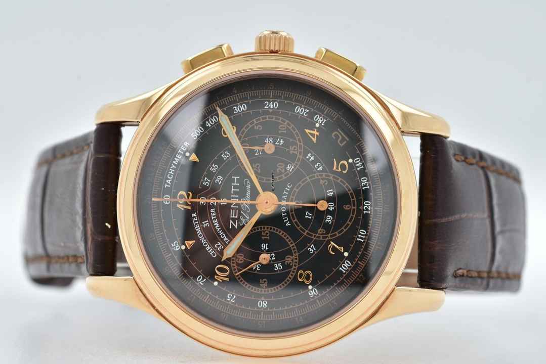  Zenith El Primero Chronograph Chronomaster 18k Rose Gold Limited Edition 750pcs 17.0500.400/21 </h1> 