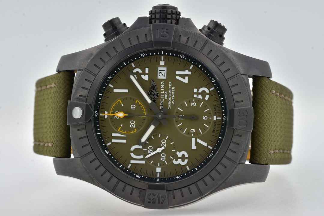  Breitling Avenger Chronograph 45 Night Mission V13317101L1X1 Green Dial </h1> 